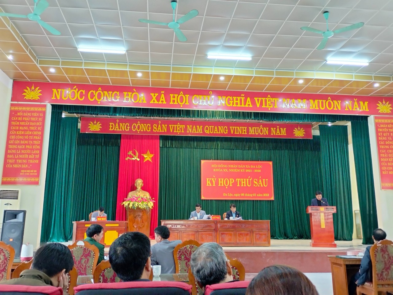 HĐND xã Đa Lộc tổ chức kỳ họp thứ 6 - Khóa XX, nhiệm kỳ 2021 - 2026