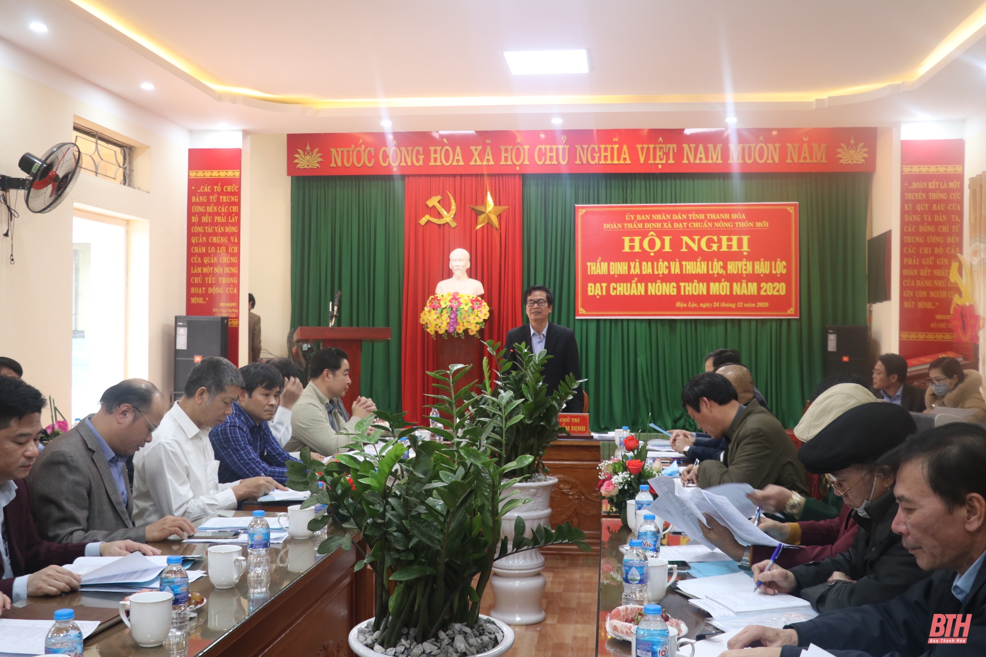 Thẩm định đạt chuẩn nông thôn mới xã Đa Lộc.